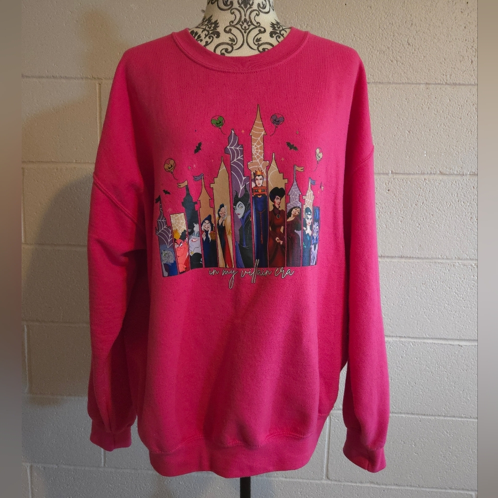 XL pink "in my villian era" sweater